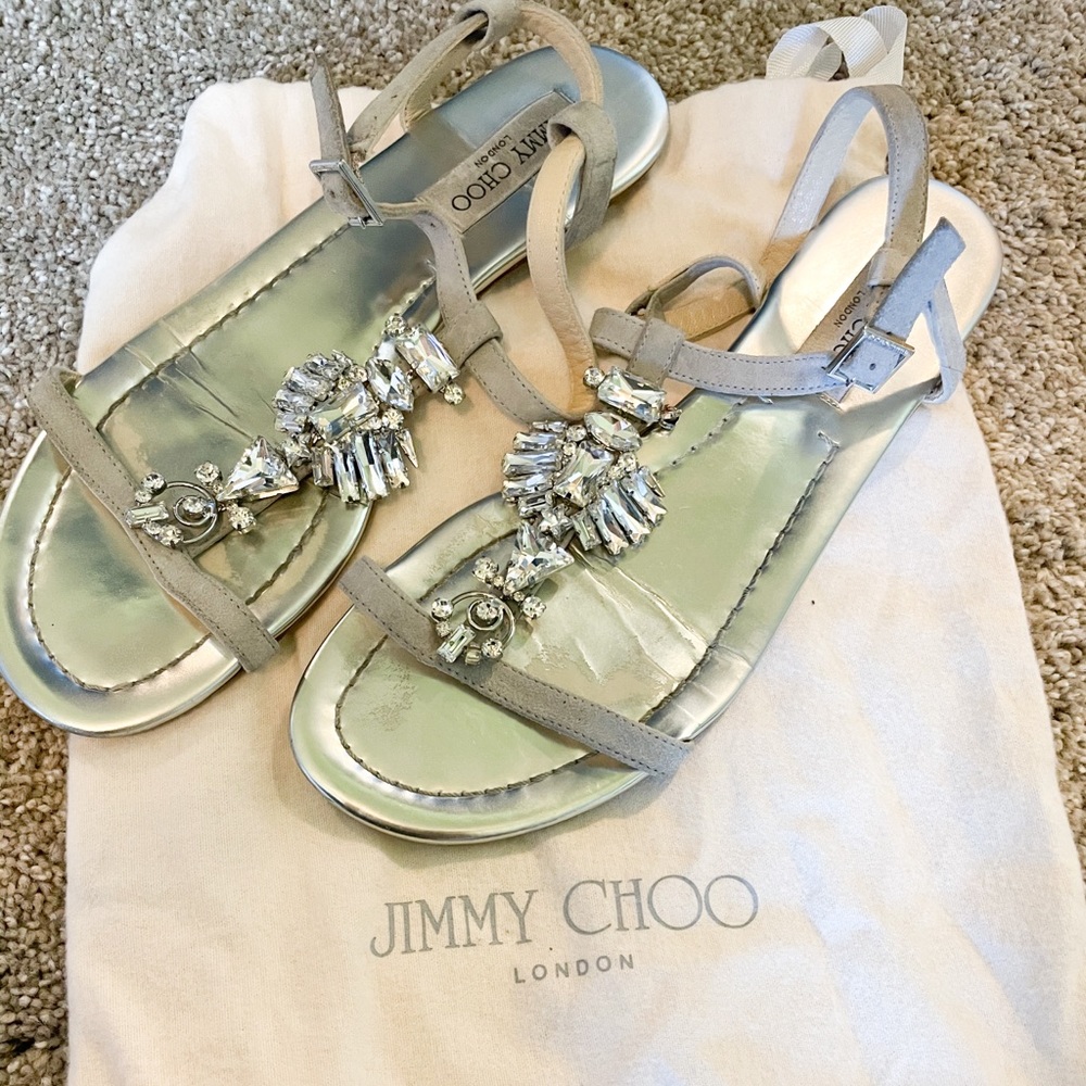 Jimmy Choo Jeweled Wedding Prom Vacation Sandals